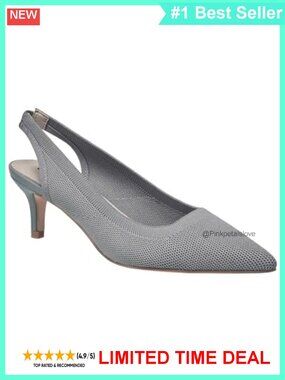 Pointed Toe Slingback Kitten Heel Pump